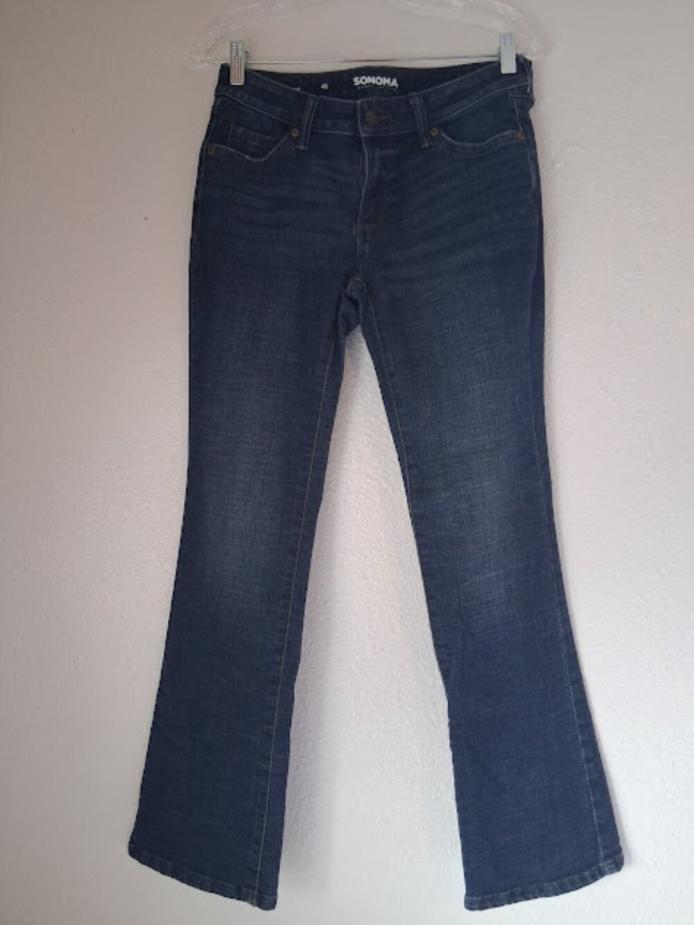 Sonoma women's size 4S bootcut dark wash jeans